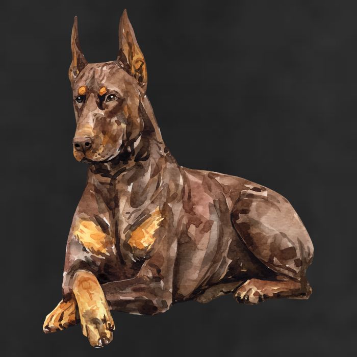 Brown Doberman Pinscher Adult Drive Performance Visor