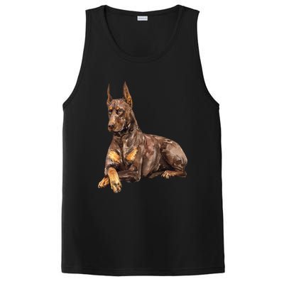 Brown Doberman Pinscher PosiCharge Competitor Tank