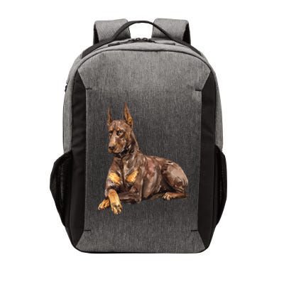 Brown Doberman Pinscher Vector Backpack