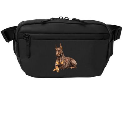 Brown Doberman Pinscher Crossbody Pack