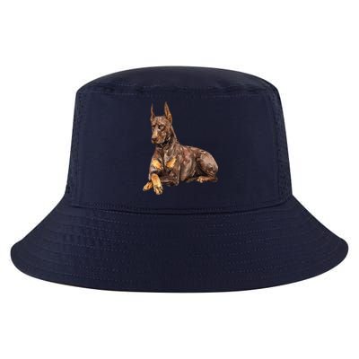 Brown Doberman Pinscher Cool Comfort Performance Bucket Hat