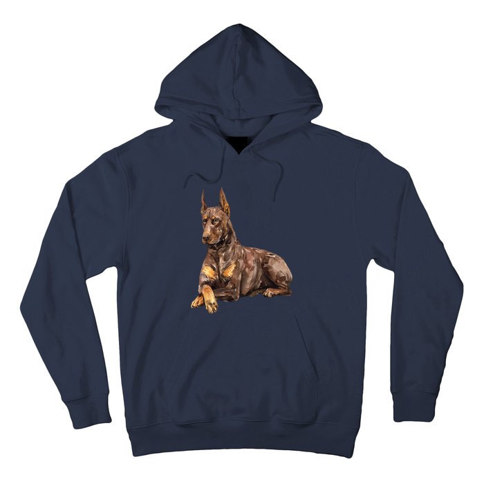 Brown Doberman Pinscher Hoodie