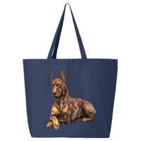 Brown Doberman Pinscher 25L Jumbo Tote