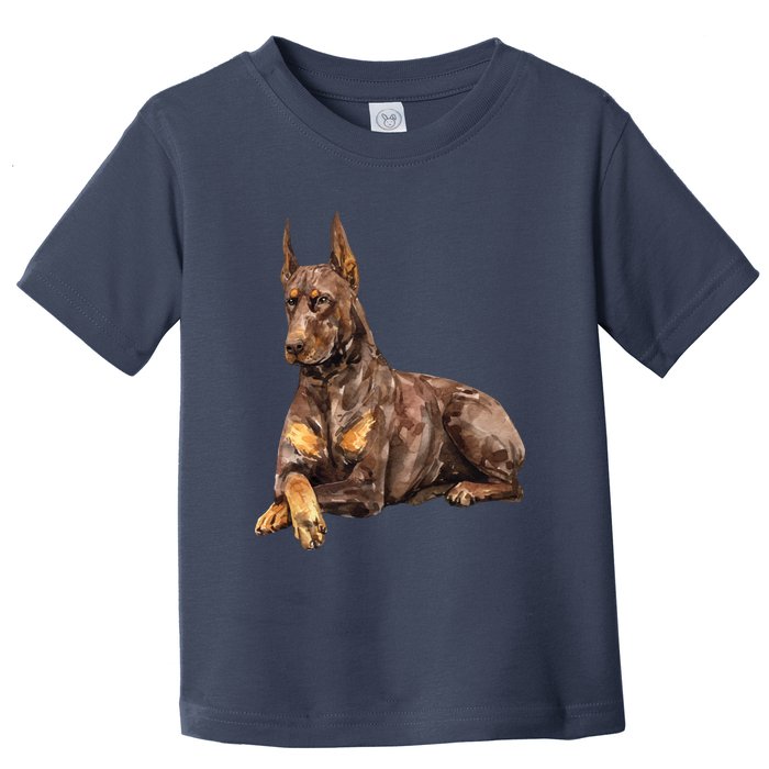 Brown Doberman Pinscher Toddler T-Shirt