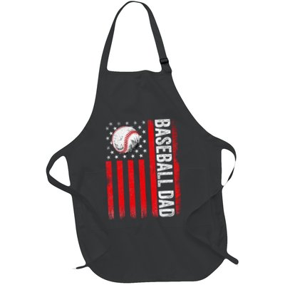 Baseball Dad Player American Us Flag Patriotic Apron