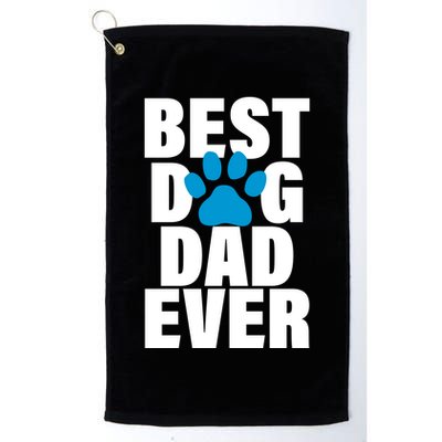 Best Dog Dad Ever Paw Golf Towel