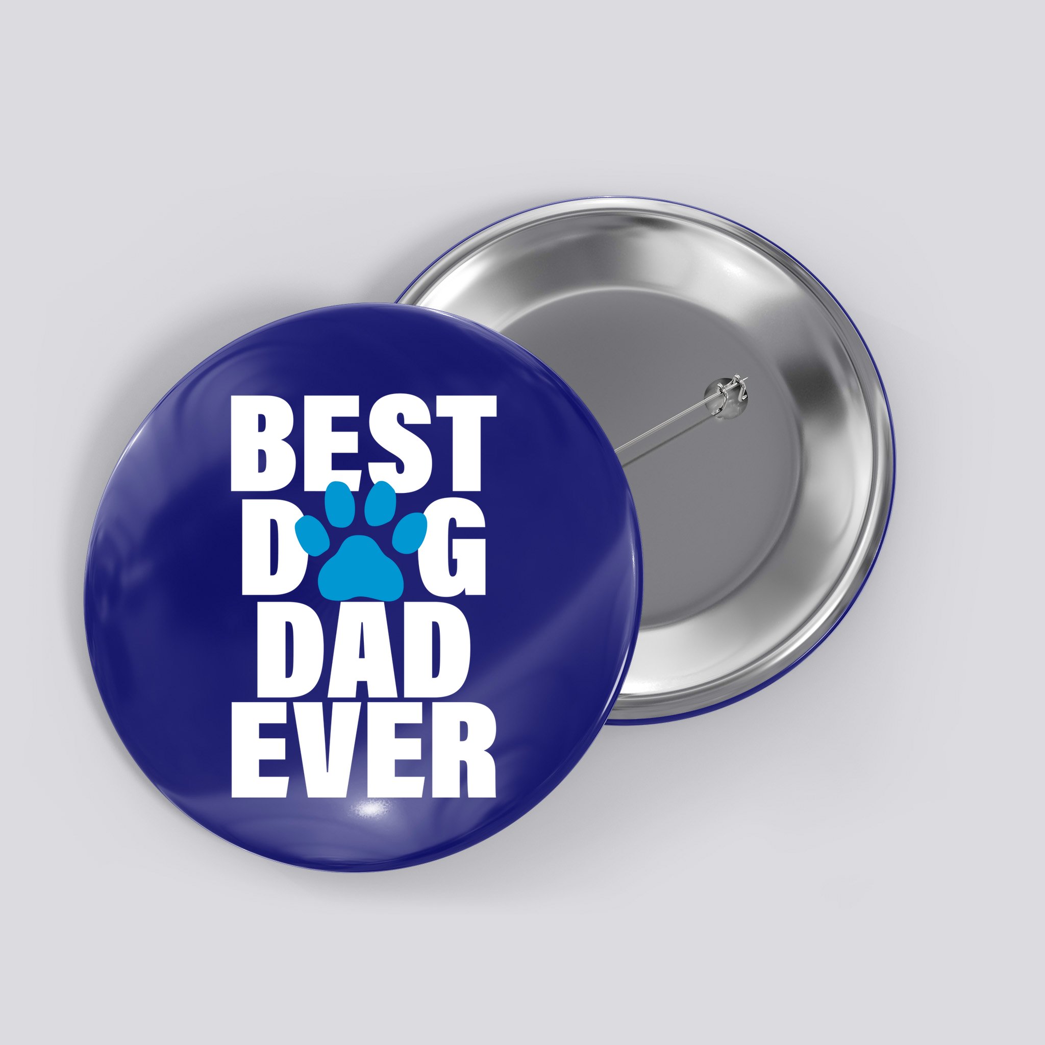 Best Dog Dad Ever Paw Button