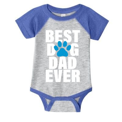 Best Dog Dad Ever Paw Infant Baby Jersey Bodysuit