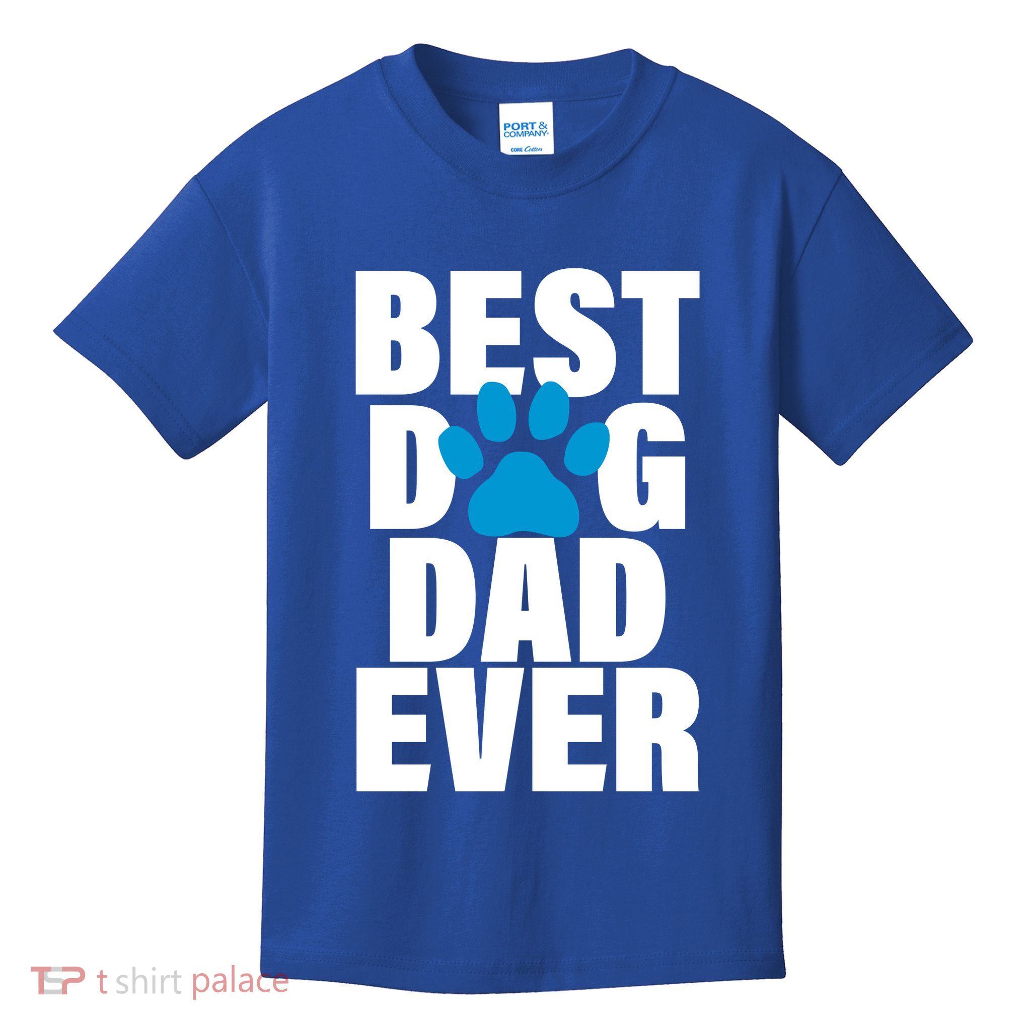Best Dog Dad Ever Paw Kids T-Shirt