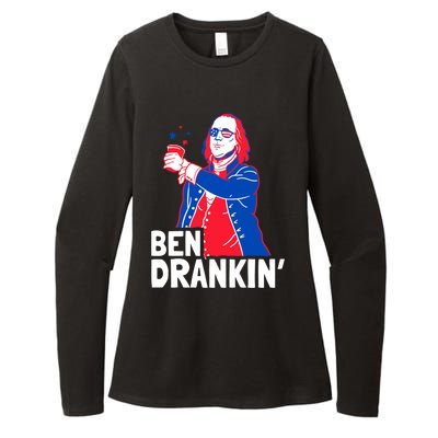 Ben Drankin Patriotic Independence Day 4th Of July Party Gift Womens CVC Long Sleeve Shirt