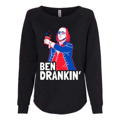 Ben Drankin Patriotic Independence Day 4th Of July Party Gift Womens California Wash Sweatshirt