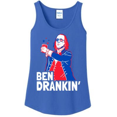 Ben Drankin Patriotic Independence Day 4th Of July Party Gift Ladies Essential Tank