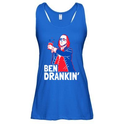 Ben Drankin Patriotic Independence Day 4th Of July Party Gift Ladies Essential Flowy Tank