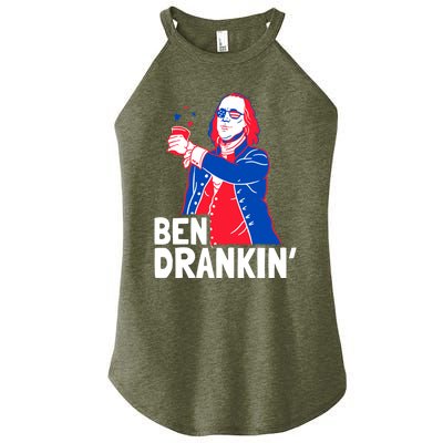 Ben Drankin Patriotic Independence Day 4th Of July Party Gift Women's Perfect Tri Rocker Tank