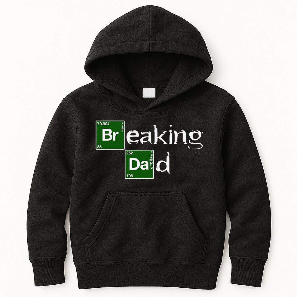 Breaking Dad Papa Funny Father's Day Dad Gift Christmas Kids Hoodie