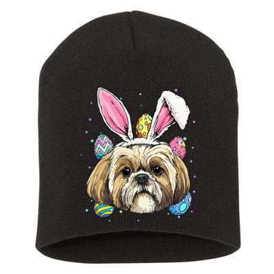 Bunny Dog Pet Owner Breeder Shih Tzu Easter Short Acrylic Beanie