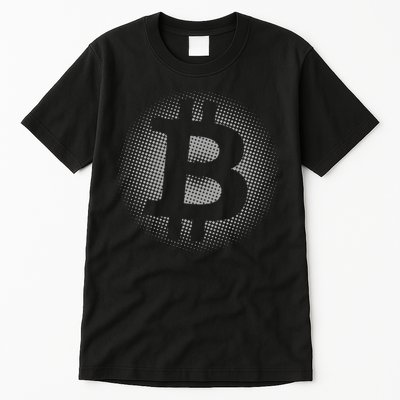 Bitcoin Dot Pattern Tall T-Shirt