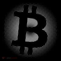 Bitcoin Dot Pattern Drawstring Bag