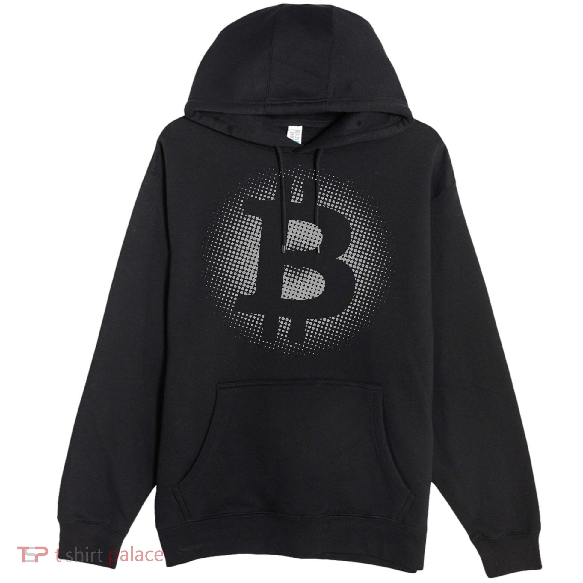Bitcoin Dot Pattern Premium Pullover Hoodie