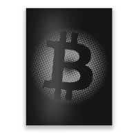 Bitcoin Dot Pattern Poster