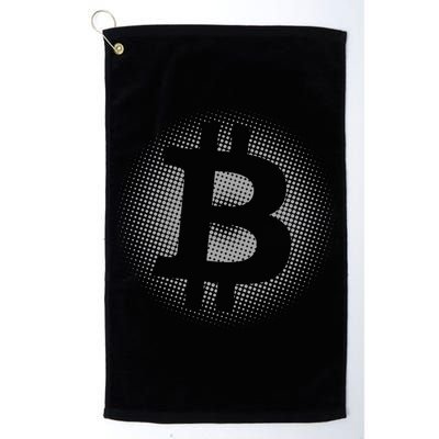 Bitcoin Dot Pattern Golf Towel