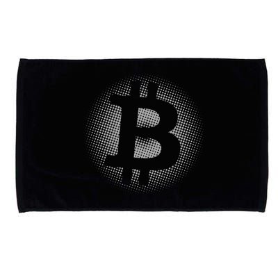 Bitcoin Dot Pattern Microfiber Hand Towel