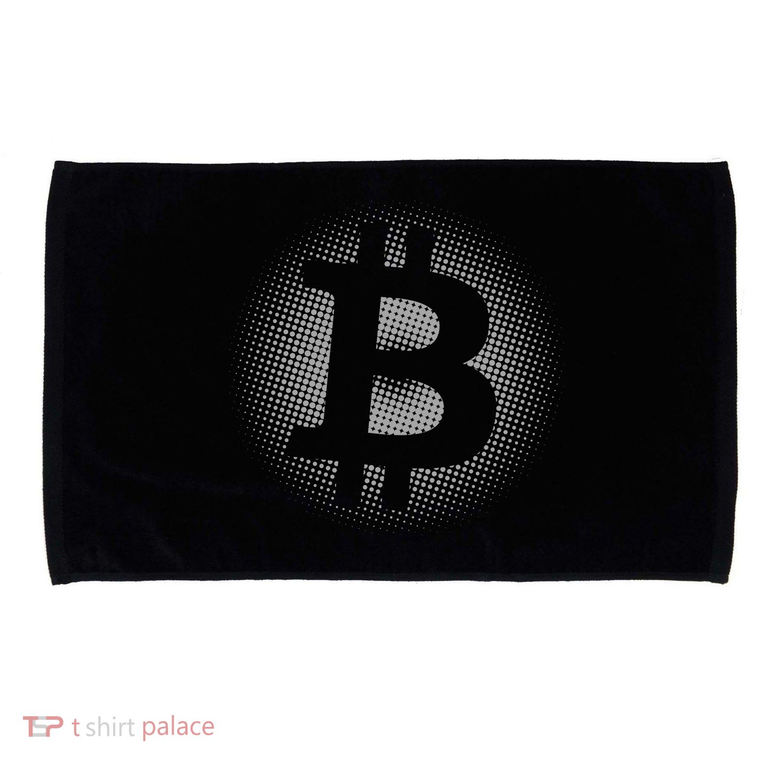 Bitcoin Dot Pattern Microfiber Hand Towel