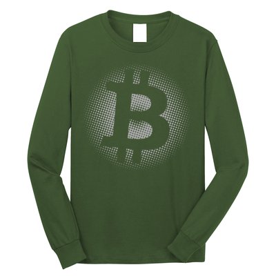 Bitcoin Dot Pattern Long Sleeve Shirt