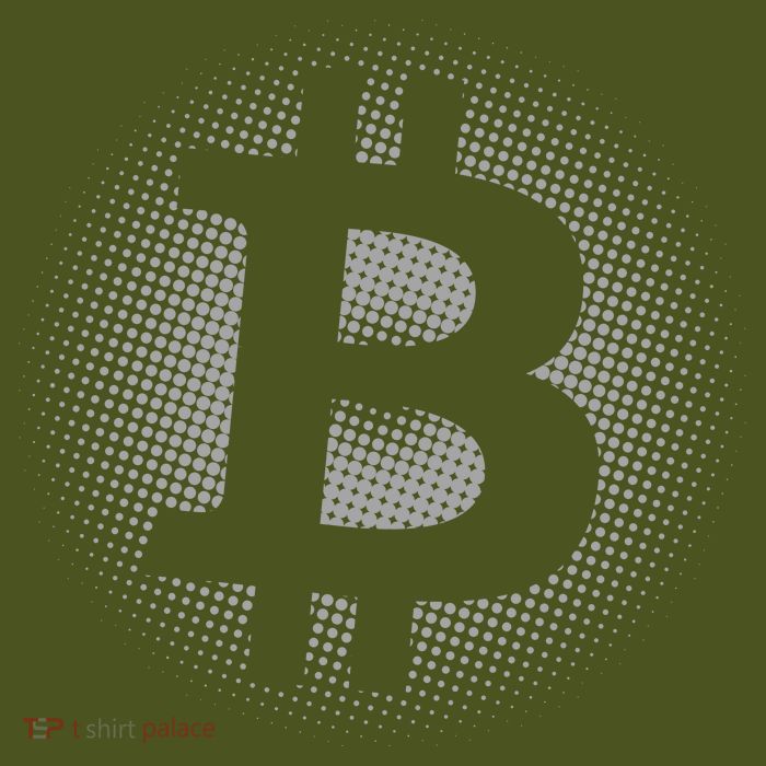 Bitcoin Dot Pattern Premium T-Shirt
