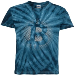 Bitcoin Dot Pattern Kids Tie-Dye T-Shirt