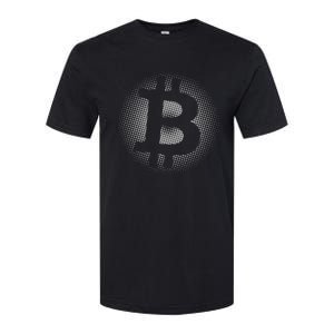 Bitcoin Dot Pattern Softstyle CVC T-Shirt