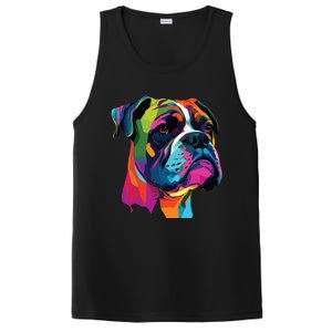 Boxer Dog Pop Art Design Cute Boxer Dog Lovers PosiCharge Competitor Tank