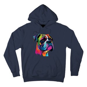 Boxer Dog Pop Art Design Cute Boxer Dog Lovers Hoodie