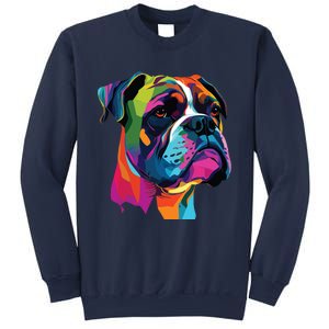 Boxer Dog Pop Art Design Cute Boxer Dog Lovers Sweatshirt