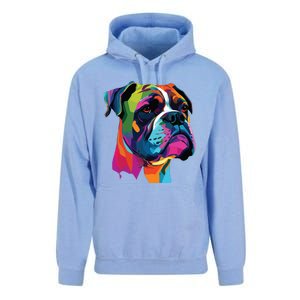 Boxer Dog Pop Art Design Cute Boxer Dog Lovers Unisex Surf Hoodie