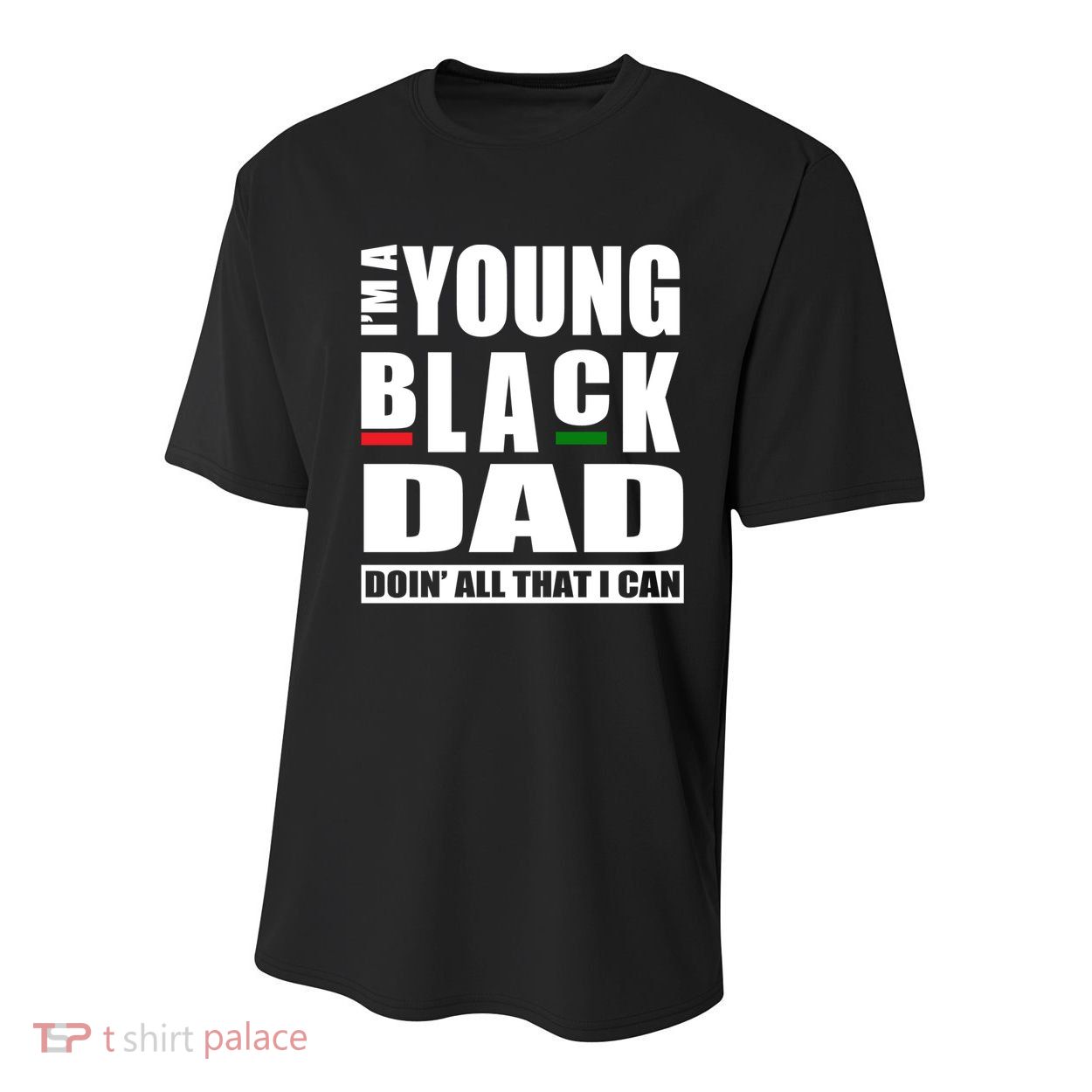 Black Dad Parent Black Fathers African American Dads Cute Gift Youth Performance Sprint T-Shirt