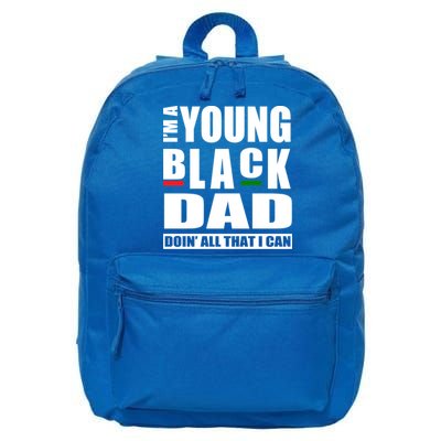 Black Dad Parent Black Fathers African American Dads Cute Gift 16 in Basic Backpack