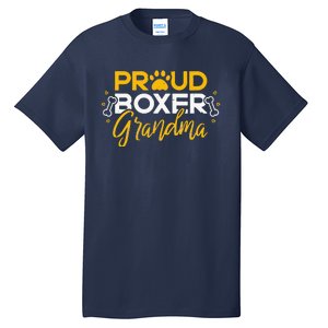 Boxer Dog Proud Grandma Granddog Boxer Breed Lovers Tall T-Shirt