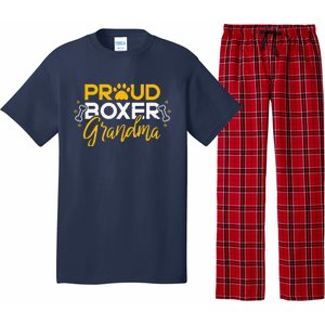 Boxer Dog Proud Grandma Granddog Boxer Breed Lovers Pajama Set