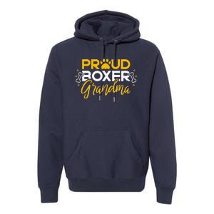 Boxer Dog Proud Grandma Granddog Boxer Breed Lovers Premium Hoodie