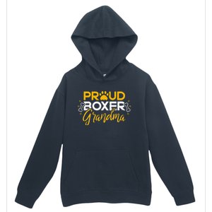 Boxer Dog Proud Grandma Granddog Boxer Breed Lovers Urban Pullover Hoodie