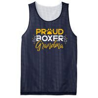 Boxer Dog Proud Grandma Granddog Boxer Breed Lovers Mesh Reversible Basketball Jersey Tank