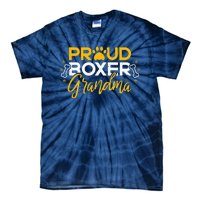 Boxer Dog Proud Grandma Granddog Boxer Breed Lovers Tie-Dye T-Shirt