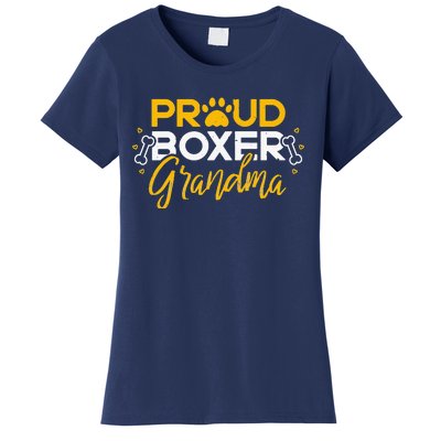 Boxer Dog Proud Grandma Granddog Boxer Breed Lovers Women's T-Shirt