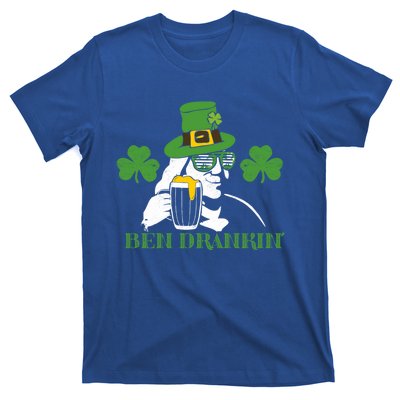 Ben Drankin Partying St Patricks Day Funny Beer Clover Lucky Gift T-Shirt