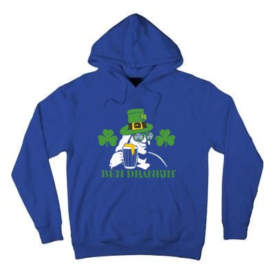 Ben Drankin Partying St Patricks Day Funny Beer Clover Lucky Gift Tall Hoodie