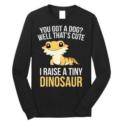 Bearded Dragon Pet I Raise A Tiny Dinosaur Bearded Dragon Long Sleeve Shirt