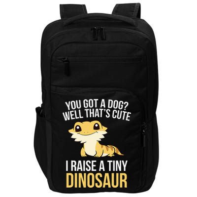 Bearded Dragon Pet I Raise A Tiny Dinosaur Bearded Dragon Impact Tech Backpack
