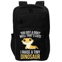 Bearded Dragon Pet I Raise A Tiny Dinosaur Bearded Dragon Impact Tech Backpack