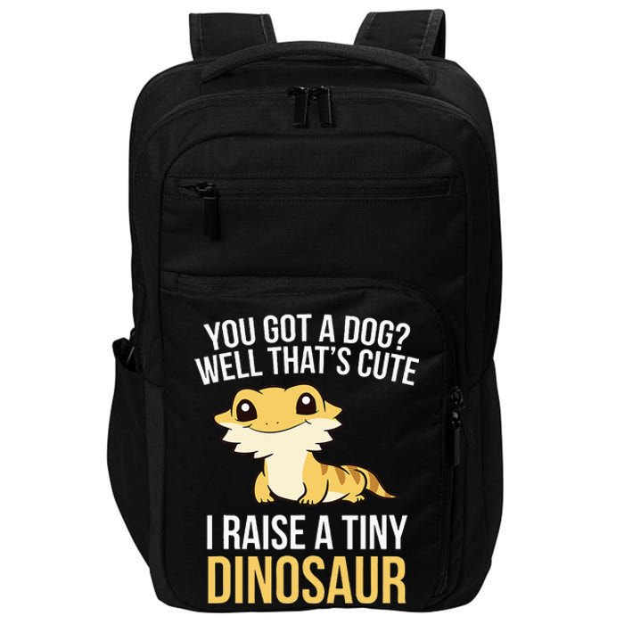 Bearded Dragon Pet I Raise A Tiny Dinosaur Bearded Dragon Impact Tech Backpack